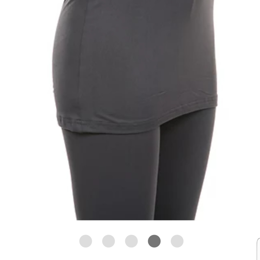 NWT 2X WhiteMark Yoga SkirtPant StretchyThin Black